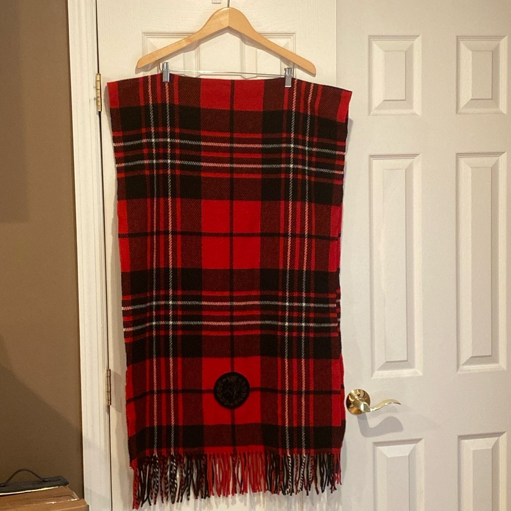 Polo Ralph Lauren Red Plaid Scarf/Wrap.